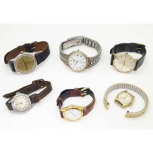 972 - An assortment of mid to late 20thC wrist watches, including three by Rotary, examples by Medana and ... 