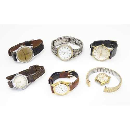 972 - An assortment of mid to late 20thC wrist watches, including three by Rotary, examples by Medana and ... 