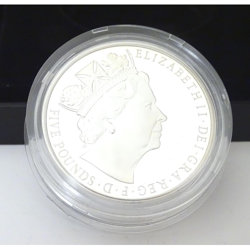 993 - Coin: A Royal Mint 2015 limited edition sterling silver five pounds piedfort proof coin, commemorati... 