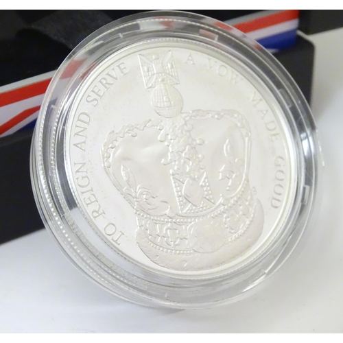 994 - Coin: A Royal Mint 2013 limited edition sterling silver five pounds piedfort proof coin, commemorati... 