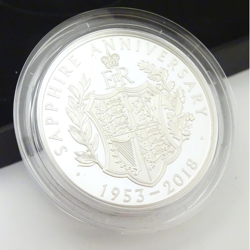 995 - Coin: A Royal Mint 2018 limited edition sterling silver five pounds piedfort proof coin, A Moment th... 