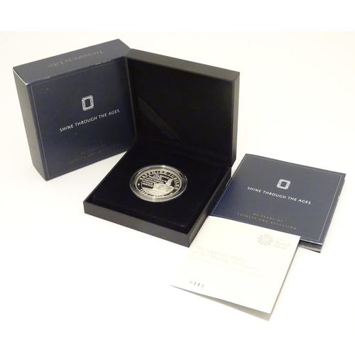 996 - Coin: A Royal Mint 2017 limited edition sterling silver five pounds piedfort proof coin, Shine Throu... 