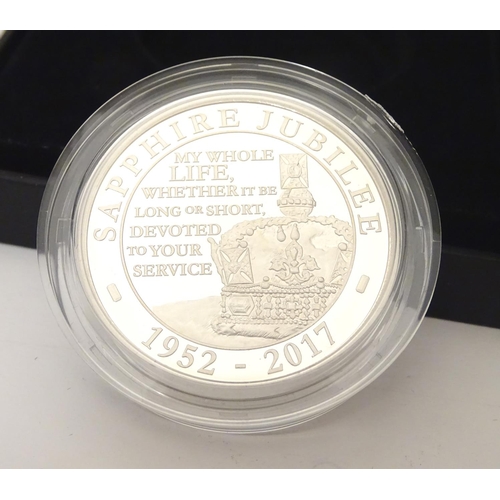 996 - Coin: A Royal Mint 2017 limited edition sterling silver five pounds piedfort proof coin, Shine Throu... 