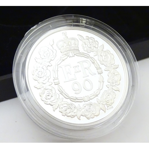 998 - Coin: A Royal Mint 2016 limited edition sterling silver five pounds piedfort proof coin, commemorati... 