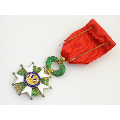 1008 - Chevalier and Officier of the Legion d' Honneur medals, awarded to Alfred Ewert MA, Professor of Rom... 