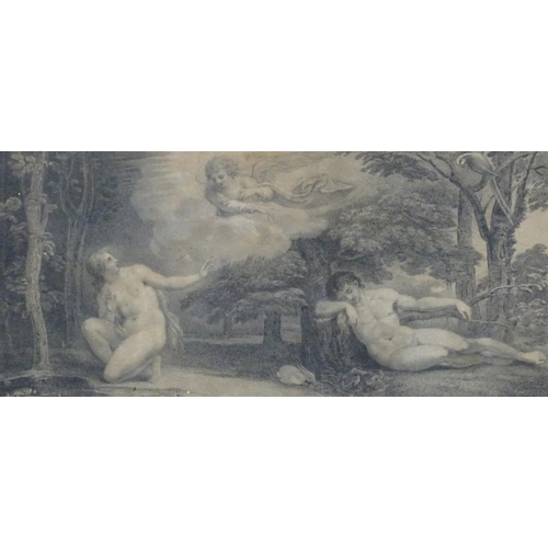 2437 - F. Bartolozzi after T. Stothard (1755-1834), 19th century, Engraving, Eve's Dream, An illustration f... 