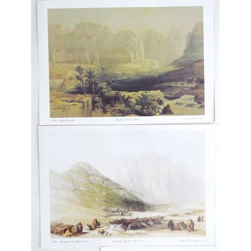 2422 - After David Roberts (1796-1884), 20th century, Lithographs, A Collection of 14 David Roberts lithogr... 