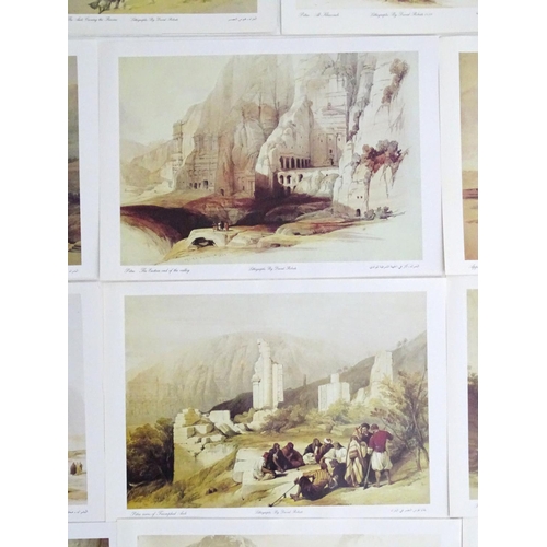 2422 - After David Roberts (1796-1884), 20th century, Lithographs, A Collection of 14 David Roberts lithogr... 