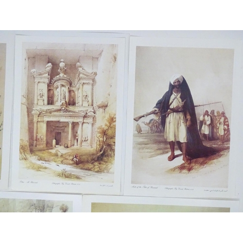 2422 - After David Roberts (1796-1884), 20th century, Lithographs, A Collection of 14 David Roberts lithogr... 