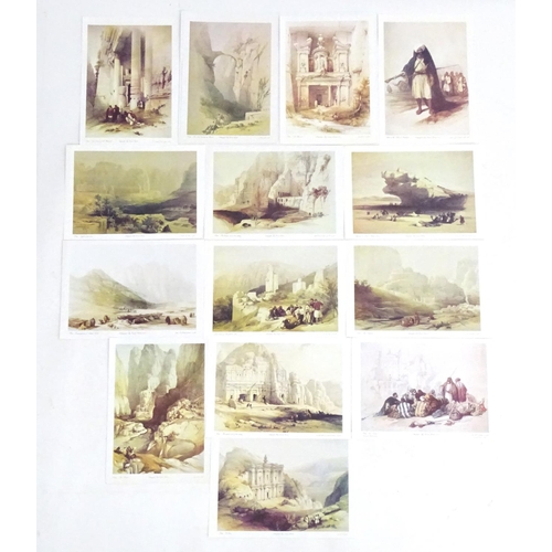 2422 - After David Roberts (1796-1884), 20th century, Lithographs, A Collection of 14 David Roberts lithogr... 