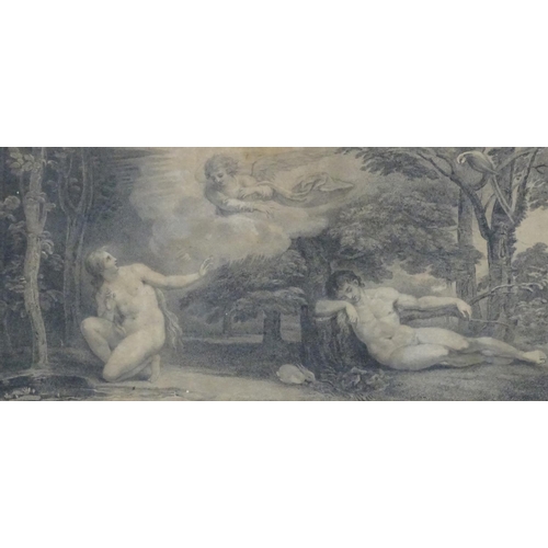 2437 - F. Bartolozzi after T. Stothard (1755-1834), 19th century, Engraving, Eve's Dream, An illustration f... 