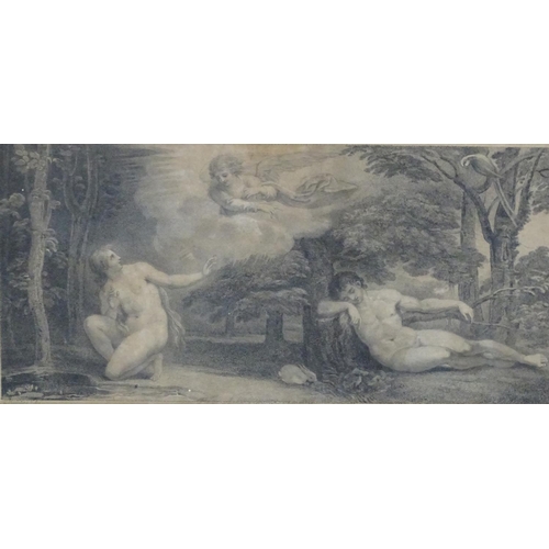 2437 - F. Bartolozzi after T. Stothard (1755-1834), 19th century, Engraving, Eve's Dream, An illustration f... 