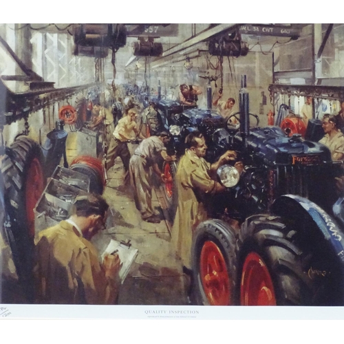 2442 - After Terence Cuneo (1907–1996), Four limited edition prints, The Dagenham Jetty, no. 361/1200; Fina... 