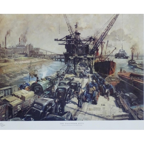 2442 - After Terence Cuneo (1907–1996), Four limited edition prints, The Dagenham Jetty, no. 361/1200; Fina... 