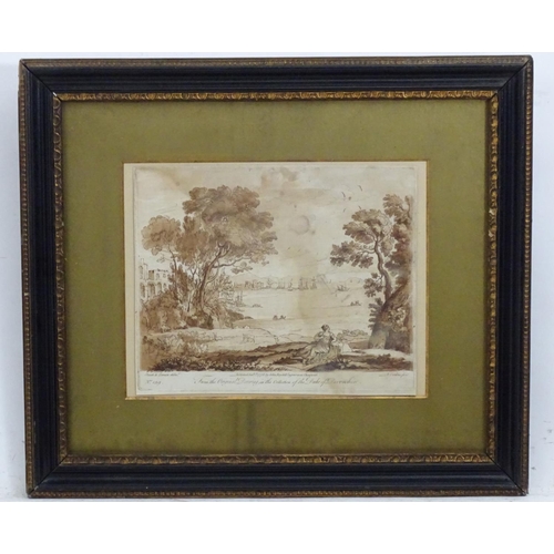 2510 - Richard Earlom (1743-1822), after Claude Lorrain (1605-1682), 18th century, Engraving, No. 139 from ... 