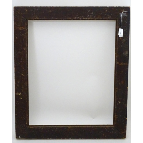 2518 - A 20thC gilt and gesso moulded frame with foliate detail. Approx. 25