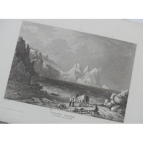 2530 - A large collection of assorted prints, engravings, maps, drawings and watercolours, to include a wat... 