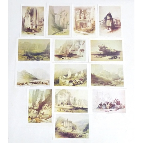 2422 - After David Roberts (1796-1884), 20th century, Lithographs, A Collection of 14 David Roberts lithogr... 