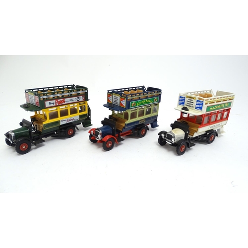 1498 - Toys: Three 20thC Corgi Classic Public Transport models, comprising 96994 Thornycroft Bus - South Wa... 