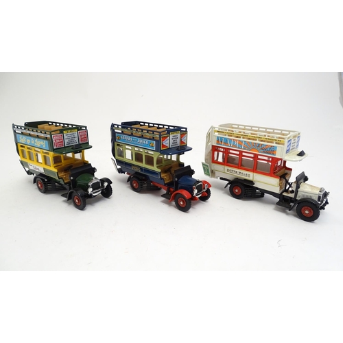 1498 - Toys: Three 20thC Corgi Classic Public Transport models, comprising 96994 Thornycroft Bus - South Wa... 