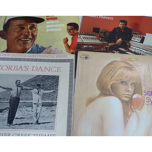 1533 - A collection of 20thC 33 rpm Vinyl records / LPs comprising: Roll Truck Roll (Red Simpson), Idylls o... 