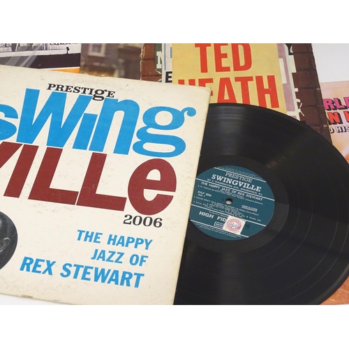 1534 - A collection of 20thC 33 rpm Vinyl records / LPs, Jazz, Big Band, Swing, comprising: Swing! (Coleman... 