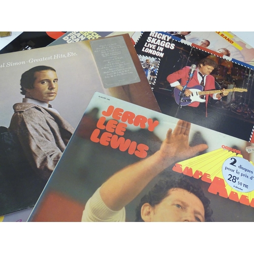 1539 - A collection of 20thC 33 rpm Vinyl records / LPs - rock n' roll, popular music, comprising: Please P... 