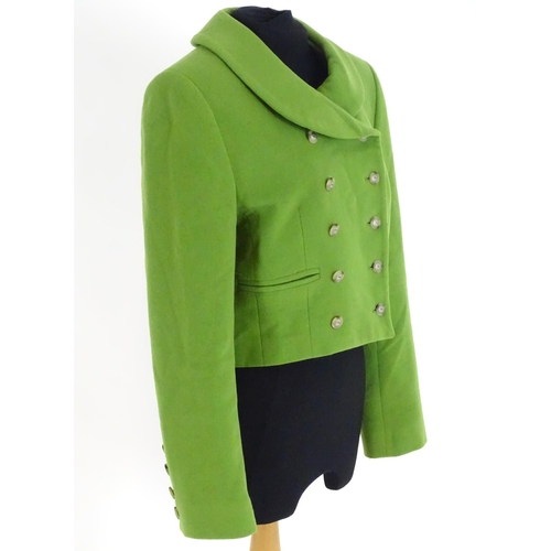 1545 - Vintage clothing/ fashion: Ladies clothing to include a green wool and cashmere jacket by Paul Coste... 