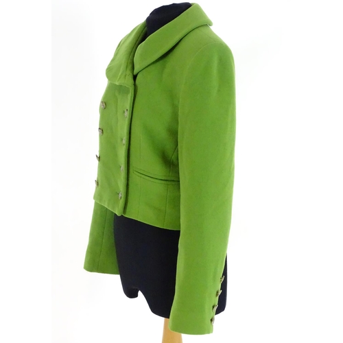 1545 - Vintage clothing/ fashion: Ladies clothing to include a green wool and cashmere jacket by Paul Coste... 