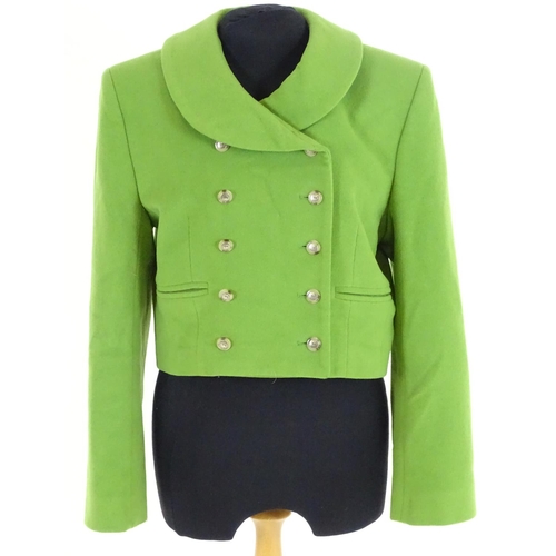 1545 - Vintage clothing/ fashion: Ladies clothing to include a green wool and cashmere jacket by Paul Coste... 