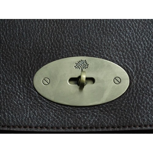 1576 - Vintage fashion accessories : A brown leather Mulberry Bayswater laptop sleeve. 14 3/4