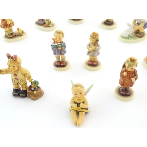 132 - Twelve exclusive / special edition Hummel / Goebel figures to include Darling Duckling, no. 1846, At... 