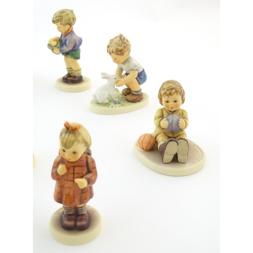 132 - Twelve exclusive / special edition Hummel / Goebel figures to include Darling Duckling, no. 1846, At... 