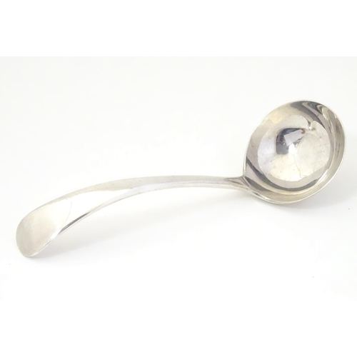 313 - A silver Old English pattern sauce ladle, hallmarked Sheffield 1910, maker Mappin & Webb Ltd. Approx... 