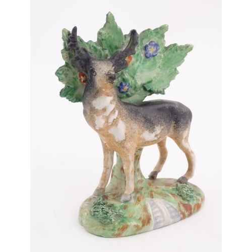 84 - A Continental model of a deer / stag with bocage, possibly Samson. Approx. 5 1/2