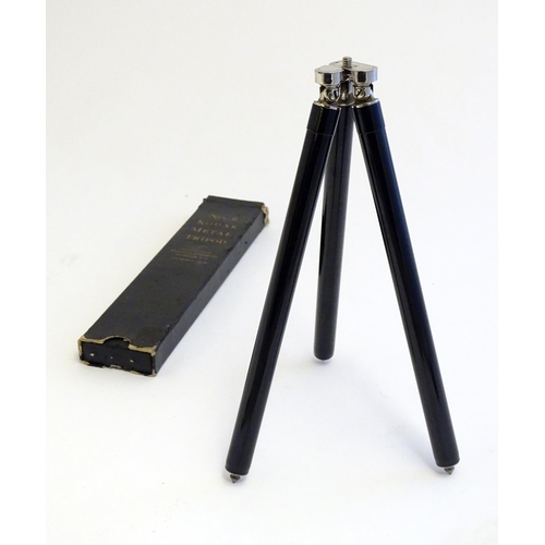 1247 - An Eastman Kodak no. 6 'Kodak Metal Tripod', in a slip case, 11