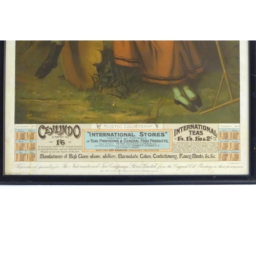 1463 - Three advertising calendar prints / posters comprising two for Ceylindo Tea 1897 & 1911, and one for... 