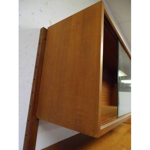 2207 - Vintage Retro, Mid-century: a Danish Poul Cadovius Royal System teak modular wall storage unit, cons... 