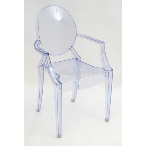 2223 - Vintage Retro, Mid-century: Philippe Starck for Kartell, a Louis Ghost clear perspex armchair, appro... 