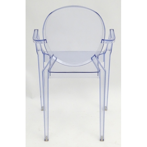 2223 - Vintage Retro, Mid-century: Philippe Starck for Kartell, a Louis Ghost clear perspex armchair, appro... 