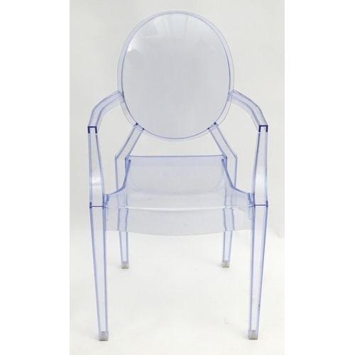 2223 - Vintage Retro, Mid-century: Philippe Starck for Kartell, a Louis Ghost clear perspex armchair, appro... 