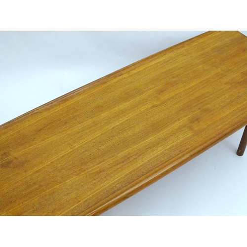 2232 - Vintage Retro, Mid-century: David Walker for Dalescraft  Furniture, a 1960 'Long John' teak coffee t... 