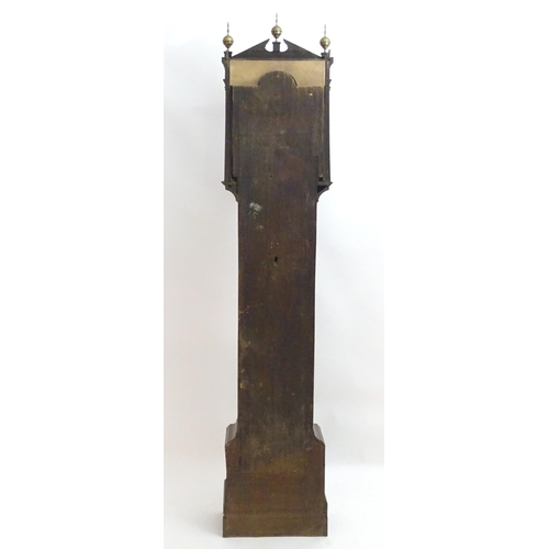 2276 - Kemp & Brown Yoxford - Suffolk : An 18thC oak cased longcase clock with 30 hour birdcage movement, t... 