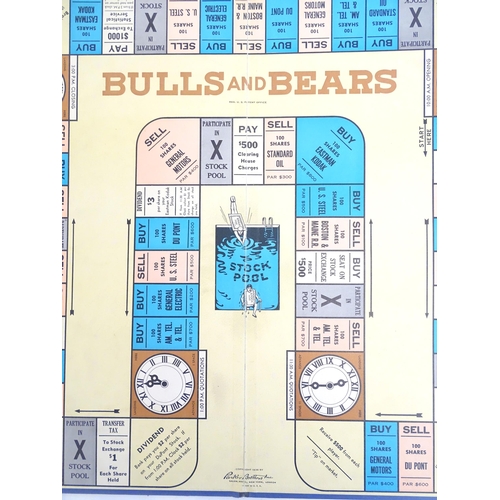 1506 - Toys: Two early 20thC board games comprising Bulls and Bears - A Stock Exchange Game, and Oscar - Th... 