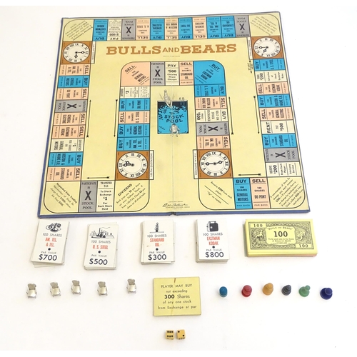 1506 - Toys: Two early 20thC board games comprising Bulls and Bears - A Stock Exchange Game, and Oscar - Th... 