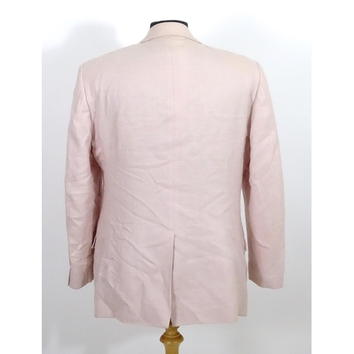 1544 - Vintage clothing / fashion: A pale pink men's jacket by Brooks Brothers, chest measures 40