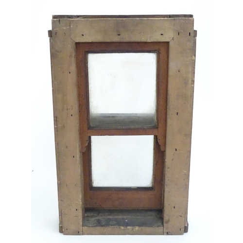 1343A - A 20thC manufacturers / salesman / tradesman miniature sample sash window, together with related eph... 