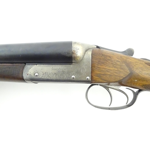 2658 - Shotgun: Manton & Co, London and Calcutta: a cased 12 bore side by side boxlock non ejector shotgun,... 