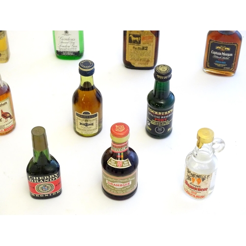 1460 - A quantity of miniature spirit bottles to include Glenfiddich special reserve malt whisky, Drambuie,... 