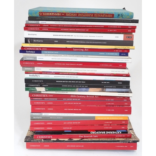 65 - A collection of assorted auction and exhibition catalogues etc